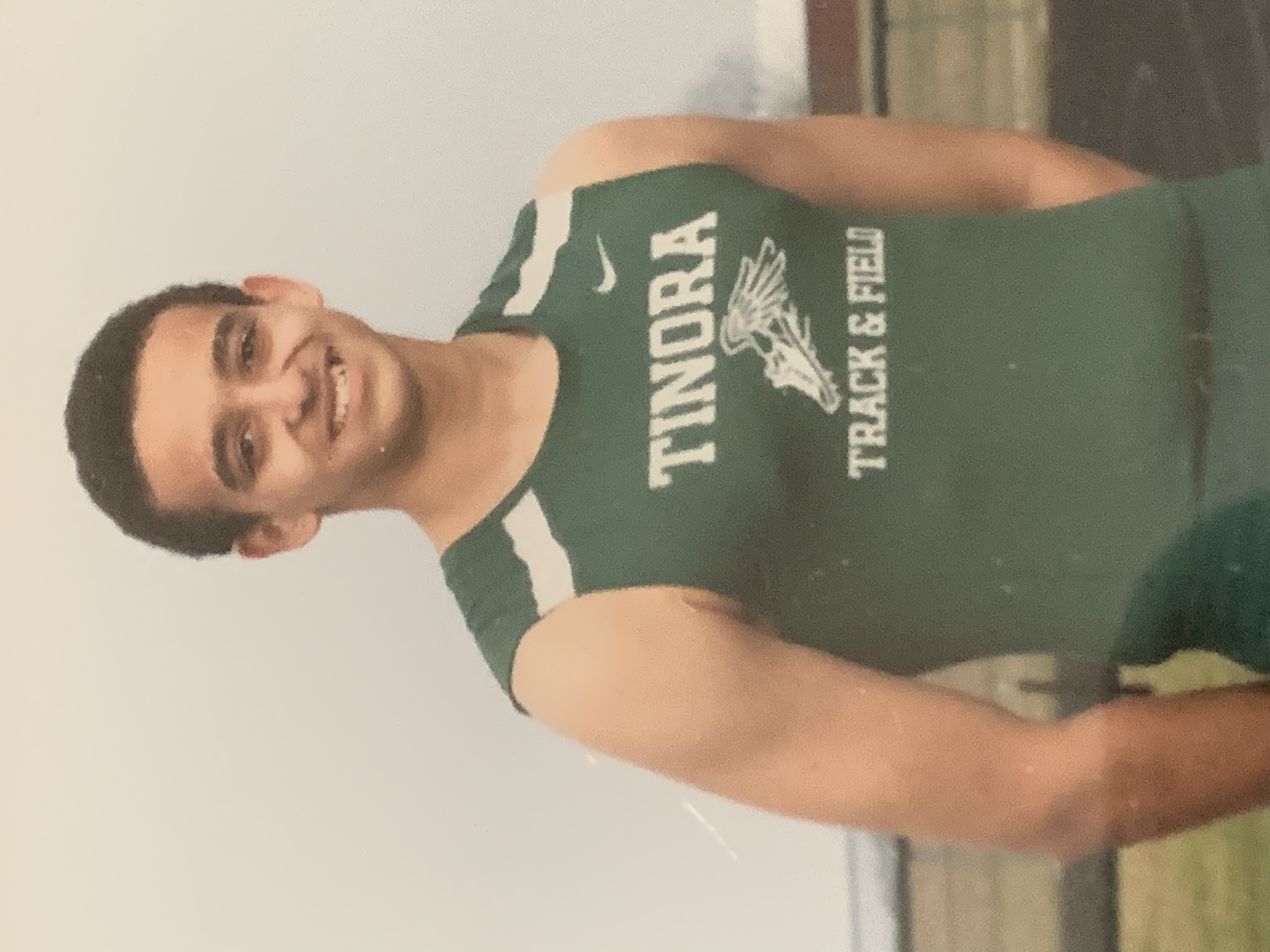 Marcus in Track Uniform